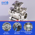 BSP/BSPT/NPT Stainless Steel ISO5211 3PC Ball Valve